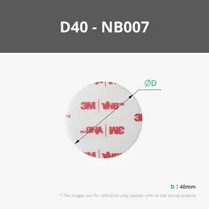 Ruban adhésif double face en mousse blanche, matériau PE, adhésif acrylique en caoutchouc, adhésif thermofusible sensible à la pression, épaisseur 1,1 mm, D20-D40 mm pour sac - Product Image 4