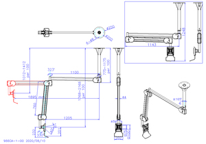 Chất lượng cao bệnh viện LCD TV monitor ARM <span class=keywords><strong>Mount</strong></span> New 4KGS khả năng chịu tải taa compliant Trần núi nghiêng Tính năng 75/100 mét VESA - Product Image 5