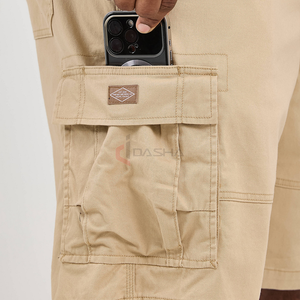 Algodón Chino Shorts Verano Clásico Ajuste Elástico Casual Negocios Cintura media Pantalones cortos de lujo Logotipo personalizado Fabricante - Product Image 4