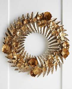 พวงมาลัยโลหะสำหรับตกแต่งงานใบดอกไม้ทำด้วยมืองานฝีมือระดับพรีเมียมสำหรับการตกแต่งผนังห้องนั่งเล่นที่หรูหรา - Product Image 3