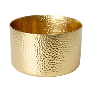 Bol de service de fruits en aluminium plaqué or de haute qualité Design minimaliste pour les plats de riz et à des fins décoratives - Product Image 2