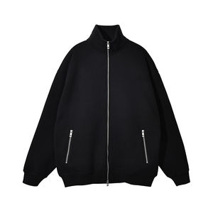 Suéter de cárdigan con cuello de pie de estilo americano para hombres y mujeres, tendencia de primavera y otoño, abrigo deportivo suelto, sudaderas con capucha profesionales - Product Image 3