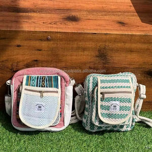 Nouvelle tendance sacs de chanvre sac à bandoulière multi-usages Jute élégant avec matériau en coton sacs à bandoulière durables sacs à provisions femmes - Product Image 5