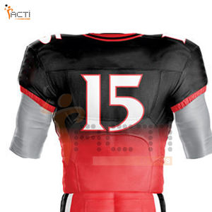 ชุดยูนิฟอร์มอเมริกันฟุตบอลแบบขายส่ง ปรับแต่งได้ ระบายอากาศดี ปี 2024 ชุดเสื้อแขนสั้นและกางเกงสำหรับผู้ชาย ผลิตจากโพลีเอสเตอร์ 100% คุณภาพสูง - Product Image 6