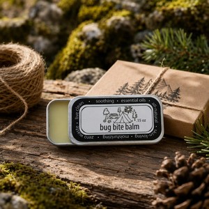Bálsamo para Picaduras de Insectos Happy Camper - Totalmente Natural, Artesanal, de la Jabonería Fire Lake - Product Image 1