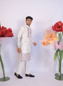 Diseñador jacquard real kurta - Product Image 3