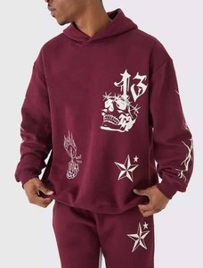 Oem prix de gros Puff Printing Survêtement respirant confortable vêtements de sport de haute qualité pas cher prix Puff Printing Survêtement - Product Image 3