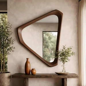 Miroir mural en bois et résine à finition élégante, best-seller, pour un style d'intérieur luxueux, ajoutant de la profondeur visuelle et du charme - Product Image 6