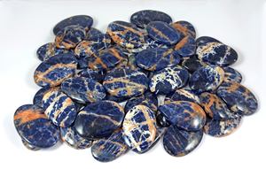 คริสตัลโซดาไลต์แบบขายส่ง พลอยธรรมชาติ พลอยพลังงานแบบหลวม ด้านหลังแบน สำหรับทำเครื่องประดับ - Product Image 5