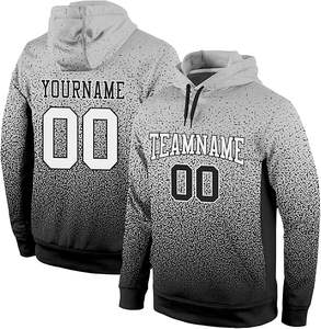 Sweat à capuche imprimé en 3D avec logo personnalisé Anime Oversize Pullover Washed Polyester Men Streetwear Sublimation With Pocket Sweat Hoodies - Product Image 1
