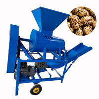 Décortiqueuse agricole de graines de ricin 500 kg/h, petite et moyenne, avec moteur diesel ou électrique