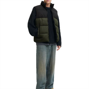 Mens Comfortable Fit Puffer <b>Vest</b> Sleeveless Winter Wear - Product Image 3