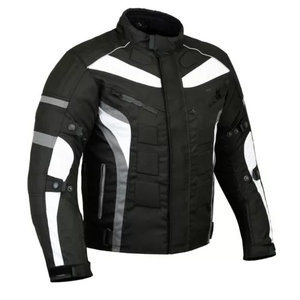 Bordado personalizado a prueba de viento chaqueta de invierno de la motocicleta con cremallera de cuero Streetwear recortada Biker prendas de vestir exteriores Unisex - Product Image 2