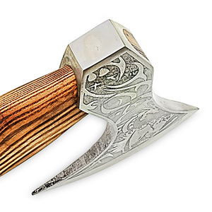 Vente en gros personnalisé de haute qualité OEM ODM Service Damas Acier Tomahawk Tête de hache Qualité industrielle Chasse en plein air DIY Bois - Product Image 3