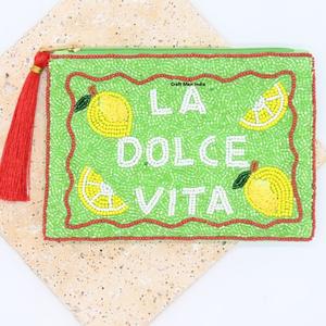 Porte-monnaie en satin pour femmes, style 2025, avec perles, fermeture éclair, décoration à paillettes, pour soirée - Product Image 5