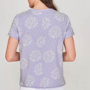 Camiseta de fitness de verano para mujer hecha en fábrica 100% algodón Nuevo diseño Impresión digital teñida Lisa a la moda al mejor precio - Product Image 2