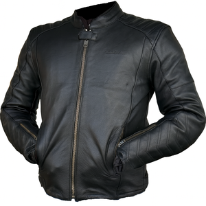 Chaqueta Bomber de Cuero Genuino Ecológico para Hombre Maikai con Revestimiento de Nailon - Estilo Vincent - Product Image 3