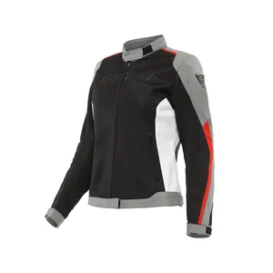Giacca Moto da Corsa Lady Hydraflux 2 Air D-Dry di Alta Qualità Nera/Gris Antracite/Rosso Fiamma - Abbigliamento da Corsa Automobilistica - Product Image 1