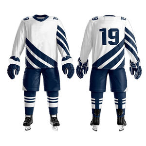 Maillots de Hockey sur glace personnalisés vintage pour hommes, vêtements de sport à manches longues, uniforme d'entraînement, broderie par sublimation, service OEM disponible - Product Image 6