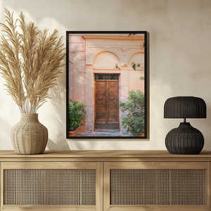 Puerta de Madera Maciza Trastevere con Decoración de Estilo Mediterráneo - Product Image 5