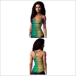 Camiseta sin mangas de mujer de talla grande con diseño único, camiseta sin mangas de mujer al por mayor, camiseta sin mangas de mujer sostenible a la venta - Product Image 1