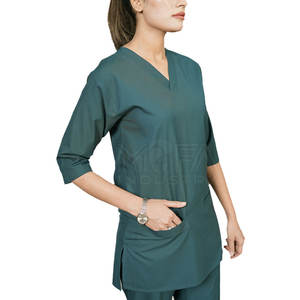 Traje de mujer con tela de punto duradera Ropa de trabajo de nuevo diseño para enfermeras disponible para la venta - Product Image 1