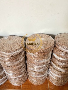 Premium Quality Wholesale Natural Round Woven <b>Placemats</b> Wicker <b>Seagrass</b> <b>Placemat</b> Rattan Heat Resistant Non Slip Mat - Product Image 2