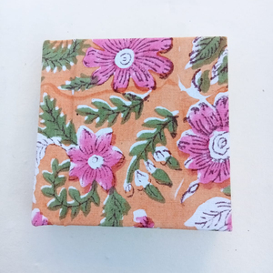 Carnet de notes en cuir personnalisé indien avec couverture imprimée florale faite à la main, beau Journal agenda indien - Product Image 5