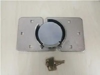 Serrure de porte de remorque à poussoir, avec anse dissimulée, étanche, déverrouillage par clé, en acier chromé ABA