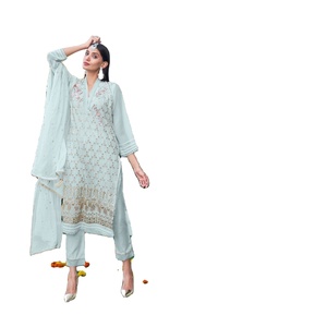 Heavy Georgette con bordado trabajo traje paquistaní para venta en línea - Product Image 1