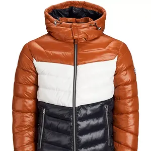 Veste polaire à capuche pour hommes, manteau d'hiver léger et élégant, imperméable et chaud, isolé et pliable pour l'extérieur. - Product Image 3