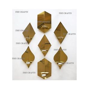 Portavelas de acero inoxidable y aluminio, juego de dos portavelas de diferentes tamaños para decoración del hogar. - Product Image 2