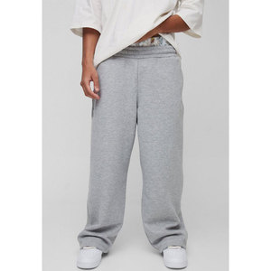 2026 Wholesale Custom Logo Streetwear Men's Cotton Washed <b>Oversized</b> <b>Jogger</b> Pants Casual Baggy Wide Leg Trousers - Product Image 4