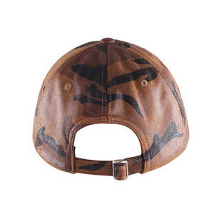 Gorra de béisbol clásica de cuero para hombre, gorra de PU estructurada ajustable, estilo deportivo para invierno, característica de tela común, negro 2025 - Product Image 5