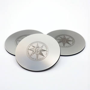 Posavasos de Metal Personalizado con el Logotipo de la Cafetería, Reutilizable y Duradero para Bebidas - Product Image 3