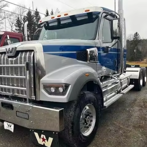 Camion semi-remorque Western Star 49X Sleeper 2020 2021, nouveau stock, avec cabine couchette à toit plat, moteur Detroit 600HP, boîte manuelle 18 vitesses, à vendre - Product Image 1