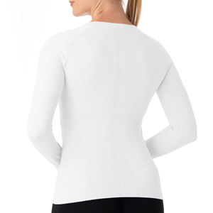 Haut de yoga à coupe décontractée, à séchage rapide, respirant, haut de fitness à manches longues avec trou pour le pouce, haut de sport actif, haut de yoga esthétique - Product Image 2