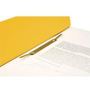 Dossier à anneaux Falken DIN A4 250g/m² en carton recyclé jaune, design néo-zélandais - Product Image 3