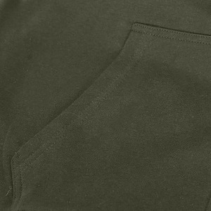 Sweat à capuche ample en coton 100% de haute qualité, épais, surdimensionné, avec double poche zippée, personnalisé pour homme, en polaire d'hiver classique - Product Image 3