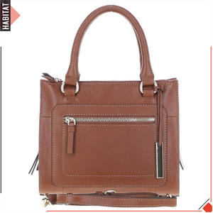 Sacs en cuir véritable pour femmes personnalisés à la mode avec 2 poignées Sacs à main en cuir pleine fleur - Product Image 4