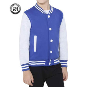 Veste universitaire à manches en cuir de laine de qualité supérieure personnalisée veste Letterman OEM sports universitaires hiver logo sur la rue principale - Product Image 2