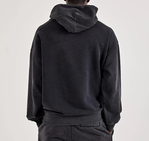 Sweat à capuche en molleton de coton lourd de qualité supérieure, unisexe, coupe décontractée, impression et broderie de logo streetwear personnalisés disponibles - Product Image 2