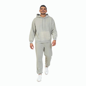 Custom Fashion Men's Oversized Tracksuits Sets Quick Dry Cotton Oversized Heavyweight Hooded and Sweat <b>Pant</b> Sets for Men OEM - Product Image 1