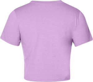 Haut de sport pour femme, coupe courte, streetwear, été, col en V, respirant, léger, 100% coton, coupe ample, contrôle de l'humidité - Product Image 4