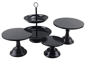 ชั้นอลูมิเนียมเคลือบผงสีขาวสำหรับเค้ก,ชั้นวางเค้กโลหะสำหรับงานวันเกิด - Product Image 2