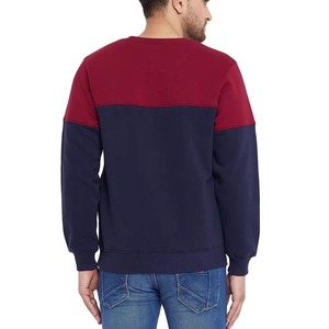 Sudadera de Forro Polar de Invierno con Cuello Redondo Extra Grande Personalizada al por Mayor para Hombre, Algodón Orgánico Grueso, Diseño Sólido, OEM - Product Image 3