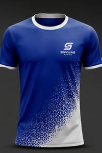Maillot de football personnalisé 100 % polyester imprimé numériquement, col rond, unisexe, manches courtes, pour entraînement et match, tenue d'équipe - Product Image 3