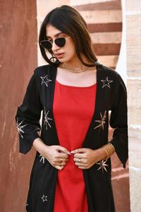 Print Embroidery LOGO Studded Rivet Pearl Women Denim <b>Jacket</b> Long Sleeve Fashion <b>Jacket</b> Big Pearl Denim <b>Jacket</b> - Product Image 4