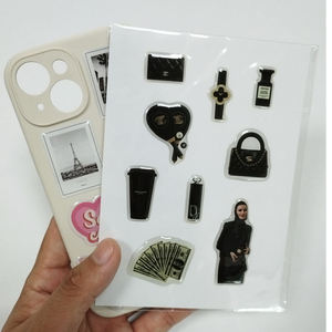 Autocollants en époxy 3D en gros, design personnalisé, nouveau modèle, décoratifs, feuilles d'autocollants 3D A6 pour téléphone - Product Image 2