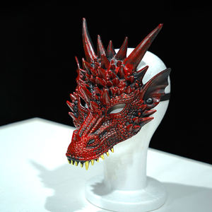 PUフォームティラノサウルスレックス現実的な<span class=keywords><strong>3D</strong></span>アニマルヘッドセットパーティー用 - Product Image 6